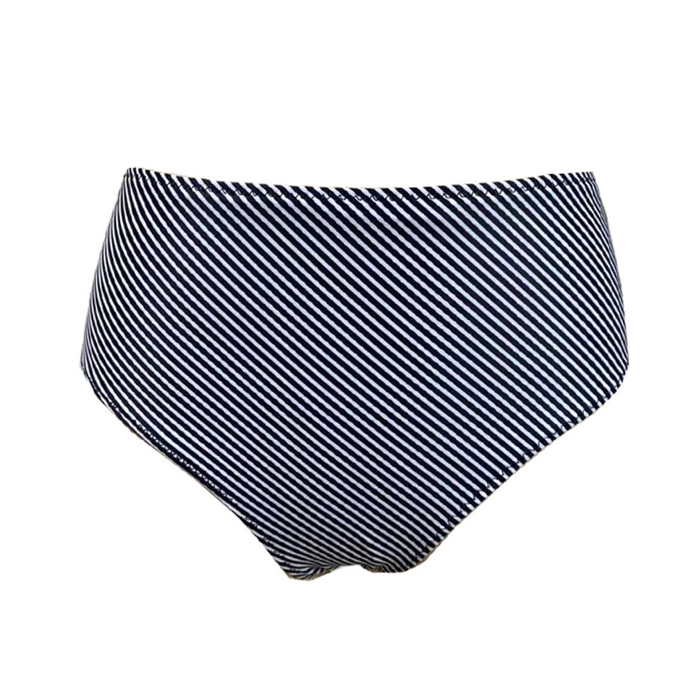 Beachsissi Stripe Print High Waisted Swimwear Panty